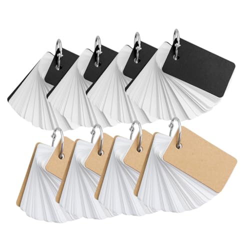 Angoily 8 Stück Teiliges Blanko Karteikarten mit Bindering Tragbare Hochwertige Lernkarten aus Kraftpapier Notizblock für Vokabeln Diy Memo Karten für Schüler und Bürogebrauch Angoily 8 Stück Teiliges Blanko Karteikarten mit Bindering Tragbare Hochwertige Lernkarten aus Kraftpapier Notizblock für Vokabeln Diy Memo Karten für Schüler und Bürogebrauch von Angoily