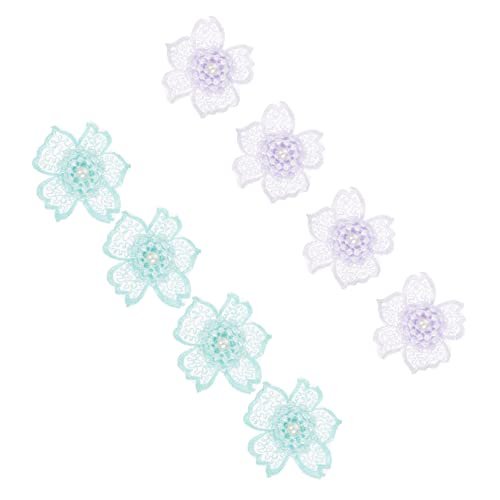 Angoily 8 Stück Teiliges Blumenapplikationen Chiffon Dekorative Patches für Kleidung Diy Stickerei für Mode Wohnaccessoires und Bastelprojekte Reparaturen und Verschönerungen von Angoily
