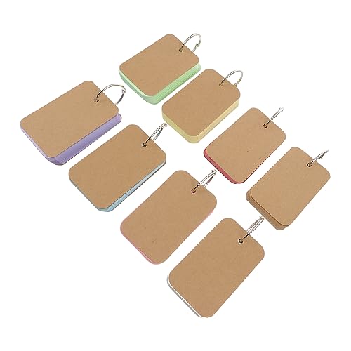Angoily 8 Stück Teiliges Bunte Notizkarten Leere DIY Memo Karten für Notizen Lernen und Kreative Projekte für Büro Schule und Persönliche Planung von Angoily