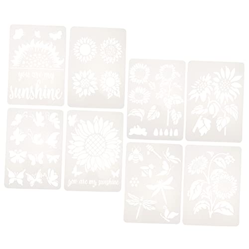 Angoily 8 Stück Teiliges Diy Schablonen mit Sonnenblumen Muster Wiederverwendbare Malvorlagen für Bastelprojekte Heimdekoration und Mehr Angoily 8 Stück Teiliges Diy Schablonen mit Sonnenblumen Muster Wiederverwendbare Malvorlagen für Bastelprojekte Heimdekoration und Mehr von Angoily