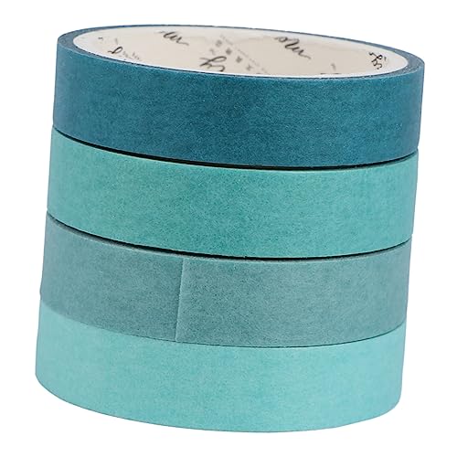 Angoily 8 Stück Teiliges Diy Washi Tape Dekoratives Klebeband für Scrapbooking und Handwerk Wiederverwendbar Zufälligen Farben für Tagebücher und Planer Zufällige Farbe von Angoily