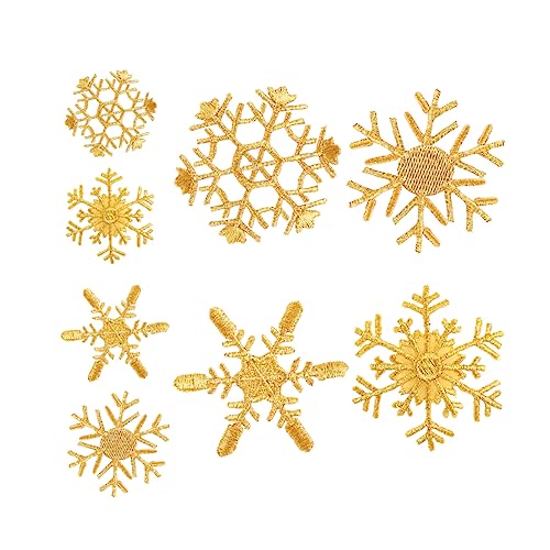 Angoily 8 Stück Teiliges Goldene Stickerei Patches für Diy Kleidungsstücke Weihnachts Accessoires Verschiedene für Dekoration und Reparatur Angoily 8 Stück Teiliges Goldene Stickerei Patches für Diy Kleidungsstücke Weihnachts Accessoires Verschiedene für Dekoration und Reparatur von Angoily