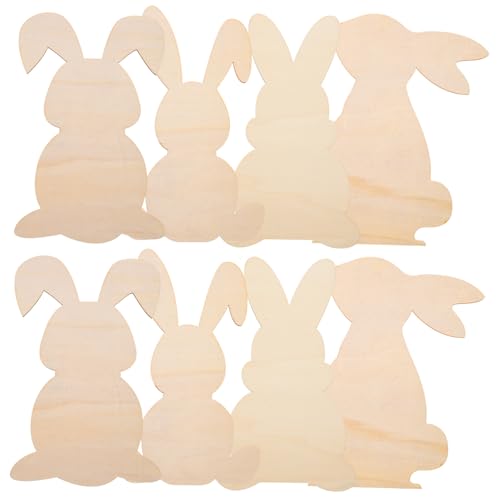 Angoily 8 Stück Teiliges Holzset DIY Hasenformen Holzscheiben zum Bemalen Natürlich Poliert Robust für Bastelprojekte Wohn und Festtagsdekoration Geschenkidee Angoily 8 Stück Teiliges Holzset DIY Hasenformen Holzscheiben zum Bemalen Natürlich Poliert Robust für Bastelprojekte Wohn und Festtagsdekoration Geschenkidee von Angoily