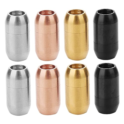 Angoily 8 Stück Teiliges Magnetverschlüsse Zylindrische Verbindungselemente für Diy Schmuckherstellung Praktisch für Armbänder Magnetischer Verschluss für Lederbänder und Mehr Angoily 8 Stück Teiliges Magnetverschlüsse Zylindrische Verbindungselemente für Diy Schmuckherstellung Praktisch für Armbänder Magnetischer Verschluss für Lederbänder und Mehr von Angoily
