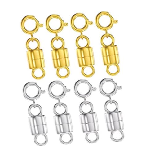 Angoily 8 Stück Teiliges Magnetverschlüsse für Schmuck Magnetische Verschlüsse für Armbänder DIY Schmuckzubehör Robust und Einfach zu Verwenden für Bastelprojekte Angoily 8 Stück Teiliges Magnetverschlüsse für Schmuck Magnetische Verschlüsse für Armbänder DIY Schmuckzubehör Robust und Einfach zu Verwenden für Bastelprojekte von Angoily