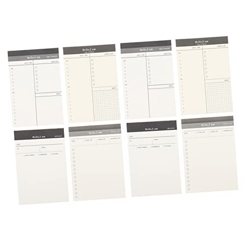 Angoily 8 Stück Teiliges Notizblock für Zeitmanagement Tearable Notepads für To Do Listen und Tagesplanung Praktisch für Büro Schule und Zuhause von Angoily