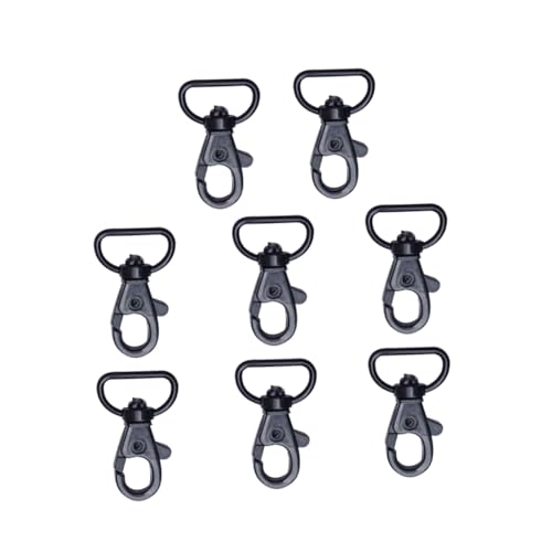 Angoily 8 Stück Teiliges Robuster Karabinerhaken mit Drehgelenk und D ring Langlebige Schwarze Garnelenkopf schnallen für Hundeleinen und Schlüsselanhänger Sicherer Verschluss Glatte Angoily 8 Stück Teiliges Robuster Karabinerhaken mit Drehgelenk und D ring Langlebige Schwarze Garnelenkopf schnallen für Hundeleinen und Schlüsselanhänger Sicherer Verschluss Glatte von Angoily