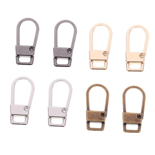 Angoily 8 Stück Teiliges Zipper Puller für Jacken Rucksäcke und Taschen Langlebige Metallreißverschluss Reparaturköpfe Praktische DIY Zipper für Kleidung und Accessoires von Angoily