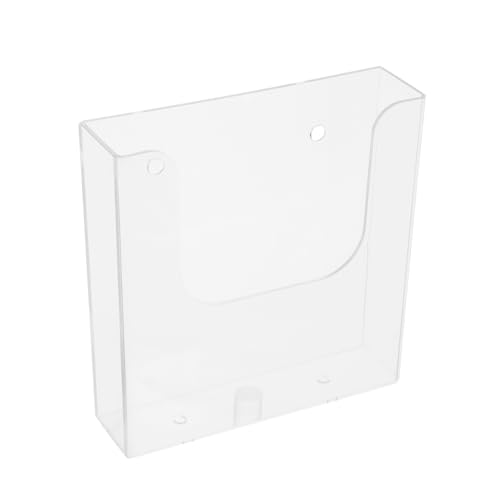 Angoily 8 Stück Wandmontierter Transparenter Dokumentenhalter für Büro und Zuhause und Aktenständer aus Hochwertigem Kunststoff zur Aufbewahrung von Briefen Katalogen und Ordnern von Angoily