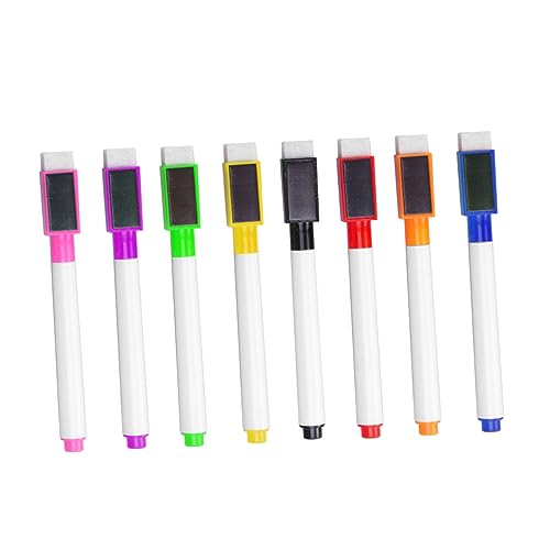 Angoily 8 Stück Whiteboard Marker mit Integriertem Radierer Magnetisch für Schule und Büro Schwarz Grün Rot Orange Angoily 8 Stück Whiteboard Marker mit Integriertem Radierer Magnetisch für Schule und Büro Schwarz Grün Rot Orange von Angoily