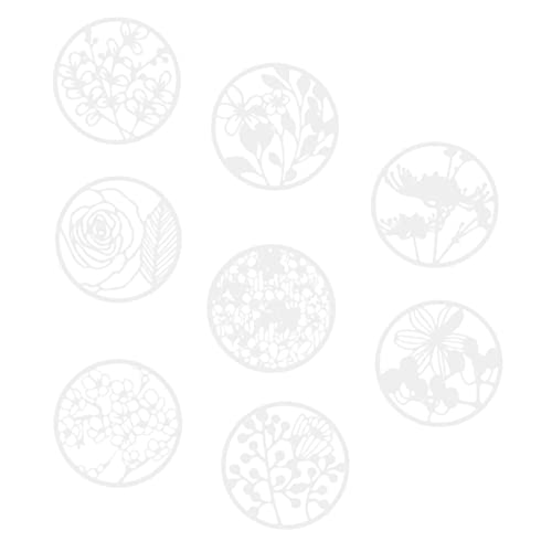 Angoily 8 Stück Wiederverwendbare Blumenschablonen Teiliges für Diy Malprojekte Dekoration Scrapbooking und Kunstprojekte mit Floralen Designs von Angoily