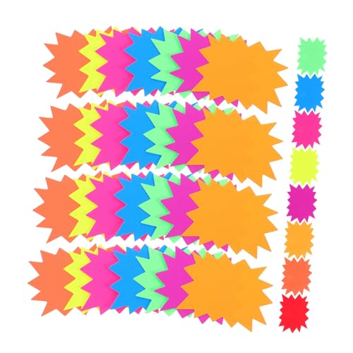 Angoily 80 Stück Fluoreszierende Sternförmige Verkaufsschilder Preisschilder für Einzelhandel Garagenverkauf Rabattaktionen Klare Lesbarkeit Vielseitig Einsetzbar Angoily 80 Stück Fluoreszierende Sternförmige Verkaufsschilder Preisschilder für Einzelhandel Garagenverkauf Rabattaktionen Klare Lesbarkeit Vielseitig Einsetzbar von Angoily