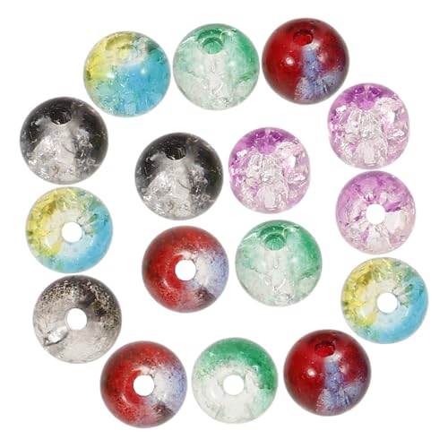 Angoily 80 Stück Glasperlen Farbige Crack Perlen für Diy Schmuckherstellung Armbänder und Bastelprojekte Vielseitige Dekorationselemente Angoily 80 Stück Glasperlen Farbige Crack Perlen für Diy Schmuckherstellung Armbänder und Bastelprojekte Vielseitige Dekorationselemente von Angoily