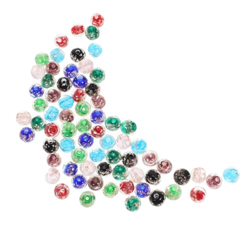 Angoily 80 Stück Glasperlen Leuchtende Diy Schmuck Spacer Perlen für Armband Halskette Basteln Kreative Glasperlen Auffädeln Angoily 80 Stück Glasperlen Leuchtende Diy Schmuck Spacer Perlen für Armband Halskette Basteln Kreative Glasperlen Auffädeln von Angoily