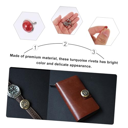Angoily 80 Stück Teiliges Türkisfarbene Nieten Robuste DIY Zubehör für Kleidung Armband Gürtel Rucksack Dekoration Langlebig Rostfrei Vielseitig Einsetzbar für Mode Lederhandwerk Angoily 80 Stück Teiliges Türkisfarbene Nieten Robuste DIY Zubehör für Kleidung Armband Gürtel Rucksack Dekoration Langlebig Rostfrei Vielseitig Einsetzbar für Mode Lederhandwerk von Angoily