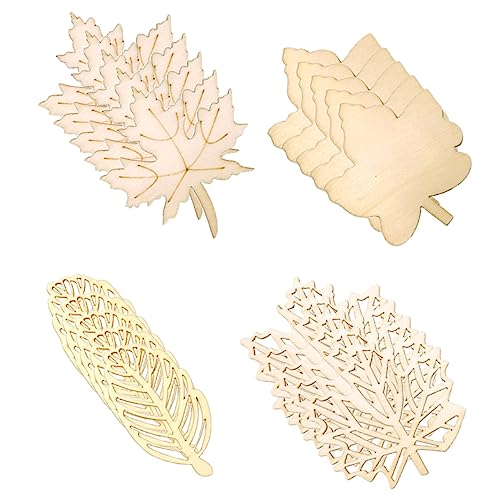 Angoily 80 Stück dekorative Holzspäne Dekorationen Stichworte Blätter Holzschmuck Holzverzierungen Holzdekor Handbemaltes Bastelspielzeug für unvollendete Holzausschnitte Angoily 80 Stück dekorative Holzspäne Dekorationen Stichworte Blätter Holzschmuck Holzverzierungen Holzdekor Handbemaltes Bastelspielzeug für unvollendete Holzausschnitte von Angoily