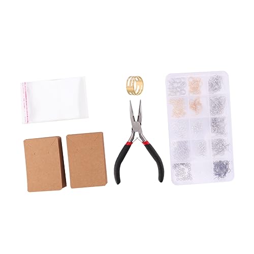 Angoily 800 Stück Diy Ohrringe Bastelset Teile Mischfarben Ohrhaken und Zubehör für Schmuckherstellung Langlebige Materialien für Kreative Projekte von Angoily