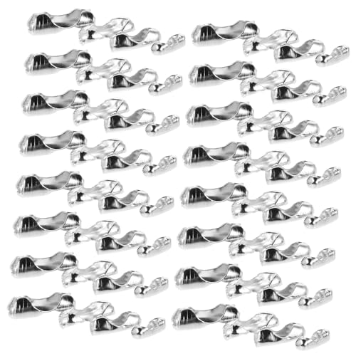 Angoily 800 Stück Metall Kugelkettenglieder Clips Ball Chain Connectors für Schmuckherstellung Langlebige Kettenverbinder für Armbänder Halsketten DIY Zubehör von Angoily