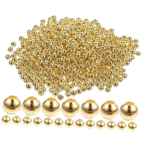 Angoily 800 Stück Metallperlen DIY Schmuck Bastelperlen für Armband Halskette Herstellung Spacer Perlen Bastelperlen zum Auffädeln für Schmuck DIY Angoily 800 Stück Metallperlen DIY Schmuck Bastelperlen für Armband Halskette Herstellung Spacer Perlen Bastelperlen zum Auffädeln für Schmuck DIY von Angoily