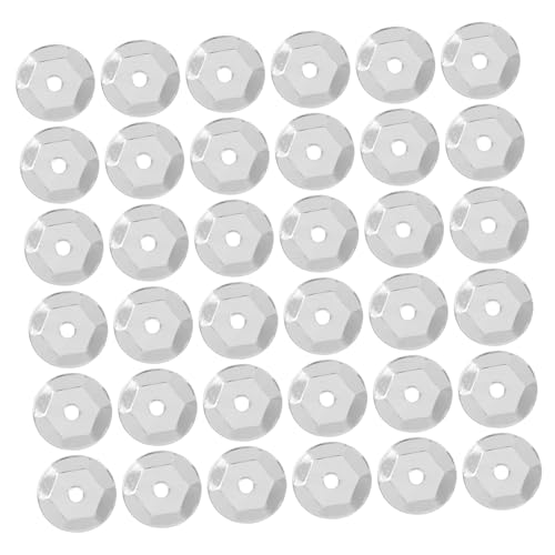 Angoily 800 Stück Tasse Pailletten Dekorative Pailletten Grüne Paillette Silberpaillette Lose Pailletten Zum Nähen Harz -strasssteine Große Pailletten Schillernde Pailletten Pvc Silver von Angoily
