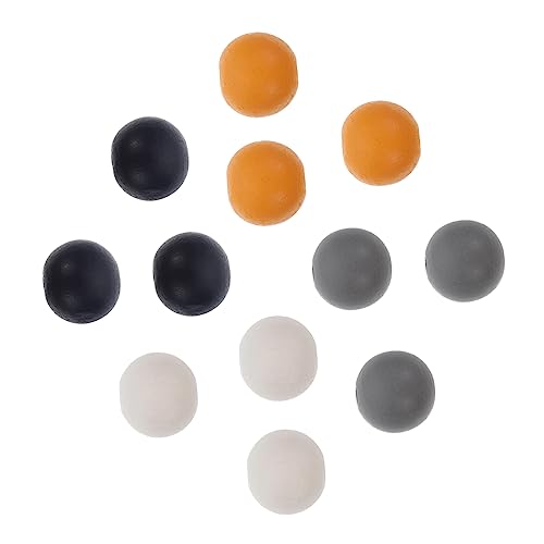 Angoily 80Stücke Holzperlen für DIY Schmuck Robuste Dekorationsperlen für Feste Bastelprojekte und Armbänder für Familienfeiern und Halloween von Angoily