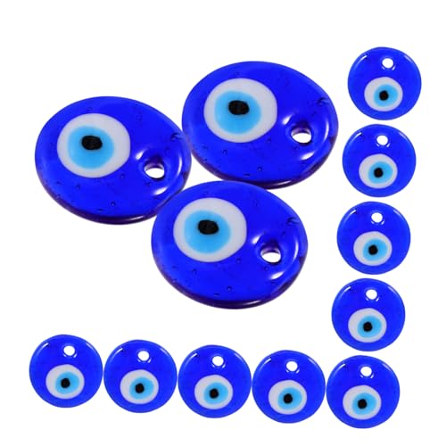 Angoily 84 Stk. Teiliges Türkische Blaue Augenperlen Glasanhänger Dekorative Evil Eye Schmuckperlen für DIY Armbänder Halsketten Ohrringe Robuste und Vielseitige Bastelaccessoires Angoily 84 Stk. Teiliges Türkische Blaue Augenperlen Glasanhänger Dekorative Evil Eye Schmuckperlen für DIY Armbänder Halsketten Ohrringe Robuste und Vielseitige Bastelaccessoires von Angoily