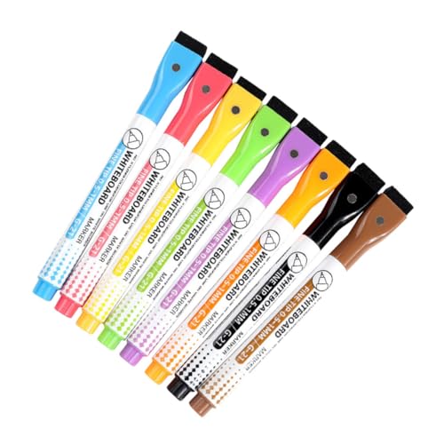 Angoily 8Stücke Magnetische Whiteboard Marker Abwischbare Marker für Glatte Oberflächen Tafelstifte Abwischbare Stifte mit Radierer für Schule Büro und Zuhause Angoily 8Stücke Magnetische Whiteboard Marker Abwischbare Marker für Glatte Oberflächen Tafelstifte Abwischbare Stifte mit Radierer für Schule Büro und Zuhause von Angoily