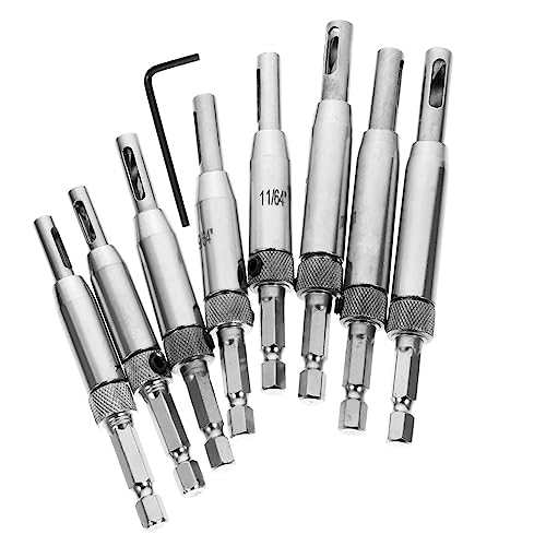 Angoily 8Stücke Teiliges Türscharniertap Bohrer mit Sechskantschlüssel Präzisions Bohrvorrichtung für Möbelmontage Hochgeschwindigkeitsstahl für Schubladenbearbeitung Angoily 8Stücke Teiliges Türscharniertap Bohrer mit Sechskantschlüssel Präzisions Bohrvorrichtung für Möbelmontage Hochgeschwindigkeitsstahl für Schubladenbearbeitung von Angoily