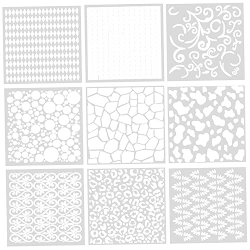 Angoily 9 Blätter Geometrische Musterdruckform Zeichnung Wand Schablonen Vorlagen Wände Handwerk Kunst Pausschablonen Zum Zeichnen Bastel-malvorlagen Weiß Das Haustier Angoily 9 Blätter Geometrische Musterdruckform Zeichnung Wand Schablonen Vorlagen Wände Handwerk Kunst Pausschablonen Zum Zeichnen Bastel-malvorlagen Weiß Das Haustier von Angoily