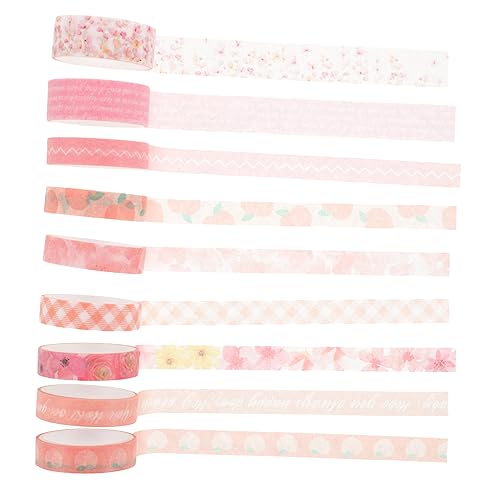 Angoily 9 Rollen Kreative Washi Tapes für Diy Bastelprojekte Selbstklebende Papiertapes mit Klaren Mustern für Scrapbooking Planer und Dekoration Angoily 9 Rollen Kreative Washi Tapes für Diy Bastelprojekte Selbstklebende Papiertapes mit Klaren Mustern für Scrapbooking Planer und Dekoration von Angoily