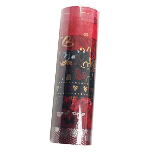 Angoily 9 Rollen Liebe Und Klebeband Bandspender Scrapbook-aufkleber Kunstband Klebeband Nachfüllt Punkt Herz-scrapbook-dekoration Ich Liebe Scrapbook-dekorationen Hochzeitsdeko Papier Rot Angoily 9 Rollen Liebe Und Klebeband Bandspender Scrapbook-aufkleber Kunstband Klebeband Nachfüllt Punkt Herz-scrapbook-dekoration Ich Liebe Scrapbook-dekorationen Hochzeitsdeko Papier Rot von Angoily