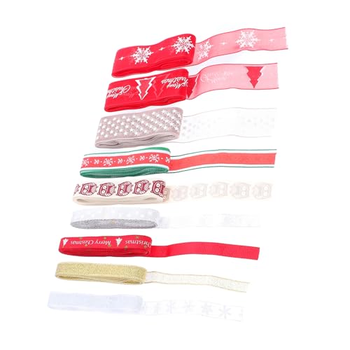 Angoily 9 Rollen Teiliges Weihnachts Geschenkband Farblich Gemischte Polyesterbänder in Wiederverwendbar Dekorativ für Geschenkverpackung Festliche Schleifen und Weihnachtsdekoration Angoily 9 Rollen Teiliges Weihnachts Geschenkband Farblich Gemischte Polyesterbänder in Wiederverwendbar Dekorativ für Geschenkverpackung Festliche Schleifen und Weihnachtsdekoration von Angoily