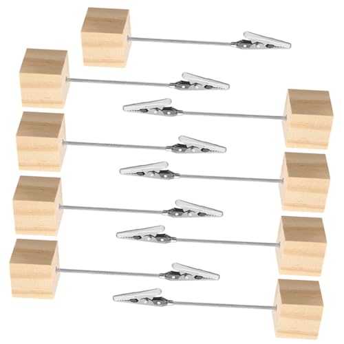 Angoily 9 Stück Fotohalter aus Holz und Metall Multifunktionale Memo Sitzkartenclips mit Stabilem Holzwürfel als Tischkartenhalter Fotoständer und Notizklammer für Partydeko Angoily 9 Stück Fotohalter aus Holz und Metall Multifunktionale Memo Sitzkartenclips mit Stabilem Holzwürfel als Tischkartenhalter Fotoständer und Notizklammer für Partydeko von Angoily