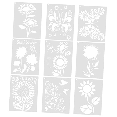 Angoily 9 Stück Teiliges Diy Malvorlagen Set mit Schmetterlingen und Blumen Bastelschablonen für Wiederverwendbare Wand und Holzmalvorlagen Kreative Bastelideen für Verschiedene Angoily 9 Stück Teiliges Diy Malvorlagen Set mit Schmetterlingen und Blumen Bastelschablonen für Wiederverwendbare Wand und Holzmalvorlagen Kreative Bastelideen für Verschiedene von Angoily