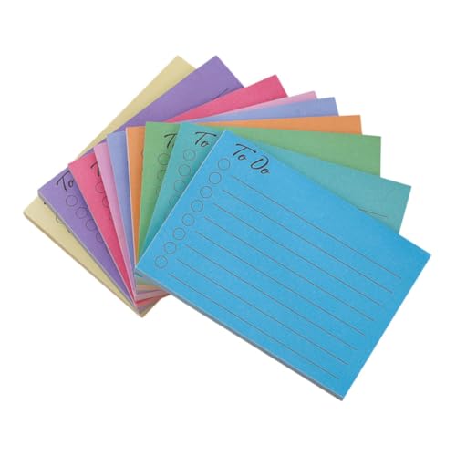 Angoily 9 Stück Teiliges Kreative Haftnotizen für Büro und Zuhause Selbstklebende Notizblöcke mit Bunten Designs zur Organisation und Erinnerung für Aufgaben und Meetings von Angoily