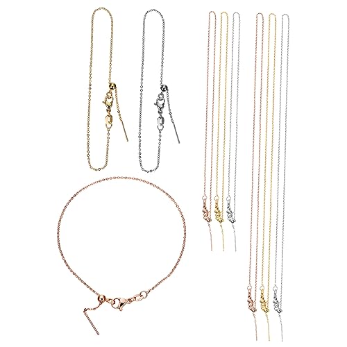 Angoily 9 Stück Teiliges Kupfer Ketten mit Echtem Gold Elektroplattierung Armbänder Schlüsselbein und Pulloverketten Langlebig Stilvoll Vielseitig für Schmuckherstellung und Tägliches Angoily 9 Stück Teiliges Kupfer Ketten mit Echtem Gold Elektroplattierung Armbänder Schlüsselbein und Pulloverketten Langlebig Stilvoll Vielseitig für Schmuckherstellung und Tägliches von Angoily