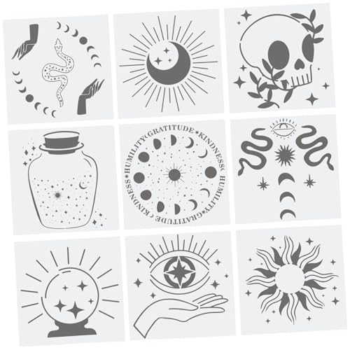 Angoily 9 Stück Teiliges Sternbild Schablonen Wiederverwendbare Pet Malvorlagen Kreative Hohle Wandmalerei Schablonen für DIY Zeichnung und Glatten Oberflächen Geruchlos und Leicht zu Angoily 9 Stück Teiliges Sternbild Schablonen Wiederverwendbare Pet Malvorlagen Kreative Hohle Wandmalerei Schablonen für DIY Zeichnung und Glatten Oberflächen Geruchlos und Leicht zu von Angoily