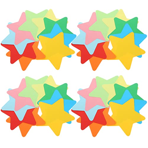 Angoily 90 Blatt Farbige Papiersterndekoration Ausschnitte Sternpapier Aus Papier Sternstanzungen Ausgeschnitten Klein Sterne Stern Aus Papier Papierstanzungen Dekorationen von Angoily