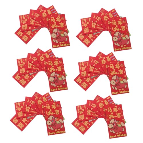 Angoily 90 Stück Chinesische Neujahrs-rotumschläge Glücksumschläge für Frühlingsfest mit Pferdemotiv Großzügige Geldtaschen für Familienfeiern und Festliche Dekoration Angoily 90 Stück Chinesische Neujahrs-rotumschläge Glücksumschläge für Frühlingsfest mit Pferdemotiv Großzügige Geldtaschen für Familienfeiern und Festliche Dekoration von Angoily