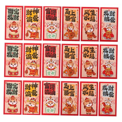 Angoily 90 Stück Jahr Des Pferdes Rote Umschläge Chinesische Lunar Year Geldumschläge Traditionelle Glücksumschläge aus Papier für Frühlingsfest Partygeschenke und Familienfeiern Angoily 90 Stück Jahr Des Pferdes Rote Umschläge Chinesische Lunar Year Geldumschläge Traditionelle Glücksumschläge aus Papier für Frühlingsfest Partygeschenke und Familienfeiern von Angoily
