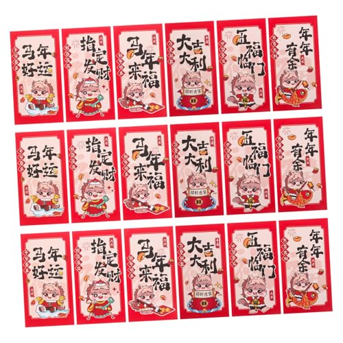 Angoily 90 Stück Jahr Des Pferdes Rote Umschläge Traditionelle Chinesische Frühlingsfest Papierumschläge Glücksumschläge für Lunar Year Party Feierlichkeiten Angoily 90 Stück Jahr Des Pferdes Rote Umschläge Traditionelle Chinesische Frühlingsfest Papierumschläge Glücksumschläge für Lunar Year Party Feierlichkeiten von Angoily