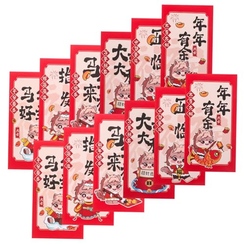 Angoily 90 Stück Jahr des Pferdroten Pakets Frühlingsfestpapier roter Umschlag Frühling Festival Red Envelope 2026 chinesische rote Umschläge frühlingsrote umschläge frühlingsfest umschlag von Angoily