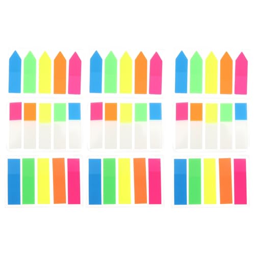 Angoily 900 Stück Farbige Selbstklebende Index Sticker Praktische Haftnotizen für Büro und Schule Beschreibbar für Organisation und Notizen Angoily 900 Stück Farbige Selbstklebende Index Sticker Praktische Haftnotizen für Büro und Schule Beschreibbar für Organisation und Notizen von Angoily