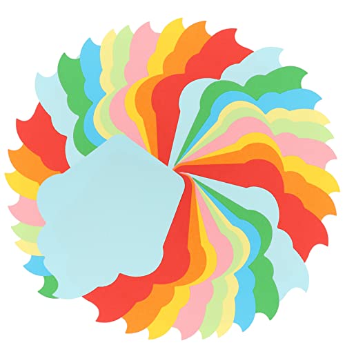 Angoily 90Stücke Kreative Papierausschnitte für Schulwand Dekoration Entzückende DIY Papierausschnitte für Kinderzimmer und Klassenzimmer für Fenster Türen und Tafelgestaltung von Angoily