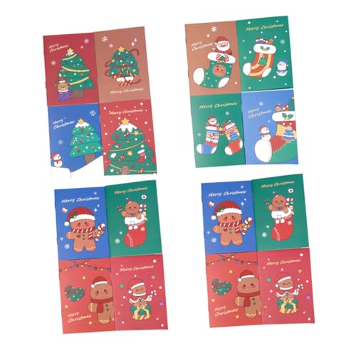 Angoily 96 Stck. Teiliges Christmas Pocket Notebook Cartoon Design Weihnachtliche Notizblöcke Softcover Tragbares Tagebuch Lebkuchenmann Weihnachtsbaum Weihnachtsstrumpf Angoily 96 Stck. Teiliges Christmas Pocket Notebook Cartoon Design Weihnachtliche Notizblöcke Softcover Tragbares Tagebuch Lebkuchenmann Weihnachtsbaum Weihnachtsstrumpf von Angoily