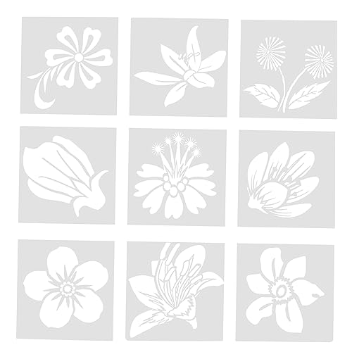 Angoily 9Stücke Teiliges Bastelschablonen für Malvorlagen für DIY Projekte Schablonen mit Attraktiven Mustern für Basteln und Sprühen Angoily 9Stücke Teiliges Bastelschablonen für Malvorlagen für DIY Projekte Schablonen mit Attraktiven Mustern für Basteln und Sprühen von Angoily