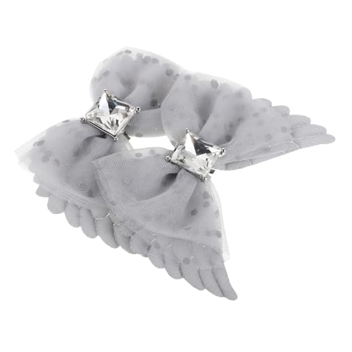 Angoily Abnehmbare Flügel Schuhclips mit Schleife Universelle High Heel Dekoration für Brautschuhe und Damenschuhe Netzstoff Punkte Angoily Abnehmbare Flügel Schuhclips mit Schleife Universelle High Heel Dekoration für Brautschuhe und Damenschuhe Netzstoff Punkte von Angoily