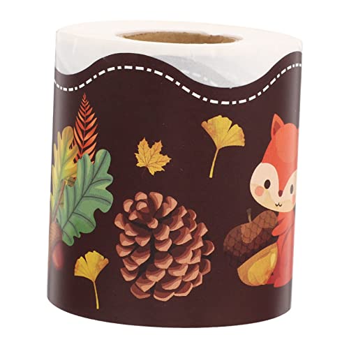 Angoily Abnehmbare Verschleißfeste Thanksgiving Bordürenaufkleber für Pinnwand Tafel Büro und Klassenzimmerdekoration Dekoratives Randpapier mit von Angoily