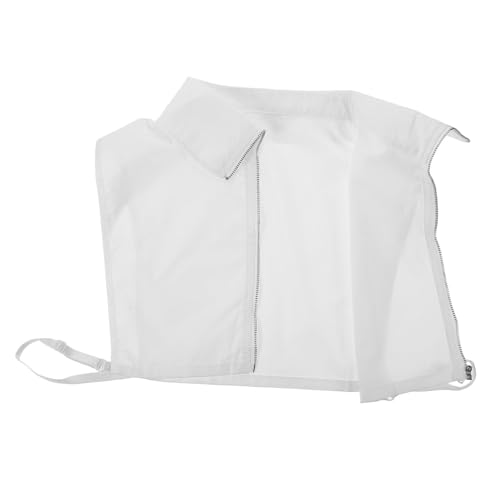 Angoily Abnehmbarer Weißer Baumwoll Kragen mit Reißverschluss Falscher Blusenkragen für Damen Vielseitiger Einsatz Klassischer Stil Einfach Anzubringen für Pullover und Blusenshirts Angoily Abnehmbarer Weißer Baumwoll Kragen mit Reißverschluss Falscher Blusenkragen für Damen Vielseitiger Einsatz Klassischer Stil Einfach Anzubringen für Pullover und Blusenshirts von Angoily