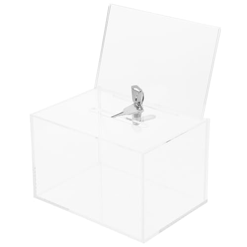 Angoily Abschließbare Transparente Acryl Wahlurne mit Schlitz Praktische Vorschlagsbox für Abstimmungen und Feedbacksammlung in Behörden Unternehmen Schulen und Gemeinden Angoily Abschließbare Transparente Acryl Wahlurne mit Schlitz Praktische Vorschlagsbox für Abstimmungen und Feedbacksammlung in Behörden Unternehmen Schulen und Gemeinden von Angoily